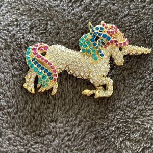 Unicorn Rhinestone Pin